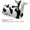 3D Printed Cow Ornament Pass Through Fidget Toy Pass-through Black And White Cow Sculpture for Stress Anxiety Relief