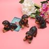 4PcsCelsiusSet   Cute Puppy Dog Statue Sculpture Ornaments Resin Craftwork Home Courtyard Garden Decoration