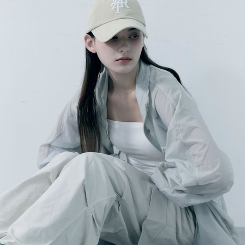 Oart Signature Typo Stitch Cap [BEIGE]