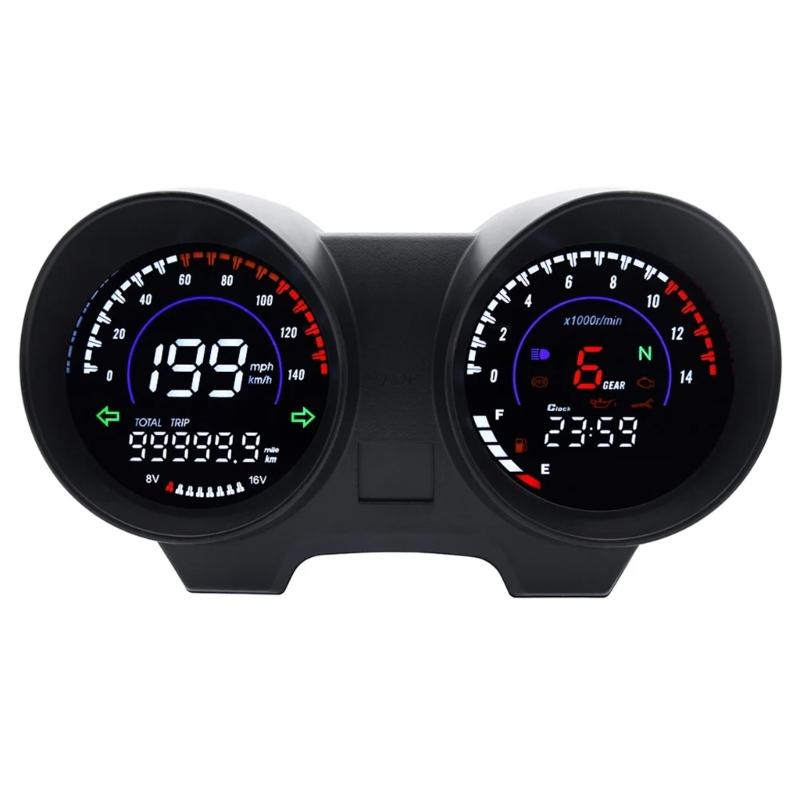 Motorcycle Speedometer Compatible For Brazil TITAN150 CG150 Fan150 Odometer Dashboard Fuel Level Gauge Voltage RPM Speed