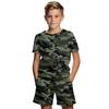 Children's Clothing Suit For Boy 3D Camouflage Print Summer Short Sleeve T-Shirt Set Shorts Boy Clothing