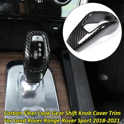 Capac schimbător de viteze auto, aspect fibră de carbon, pentru Land Rover Range Rover Sport 2018 2019 2020 2021, accesorii interioare auto