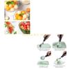 KX4B Aluminum Dessert Utensils Practical Ice-Cream Scoopers Convenient Metal Ice Cream Spoon Fruit Scoops Kitchen Tool