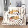 Cute cartoon bear Printed blankets picnic blanket Warm Flannel blankets Soft and comfortable blanket bed linings Birthday Gift