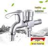 LangZhiWen Brass Quick-Open Dual Outlet Faucet