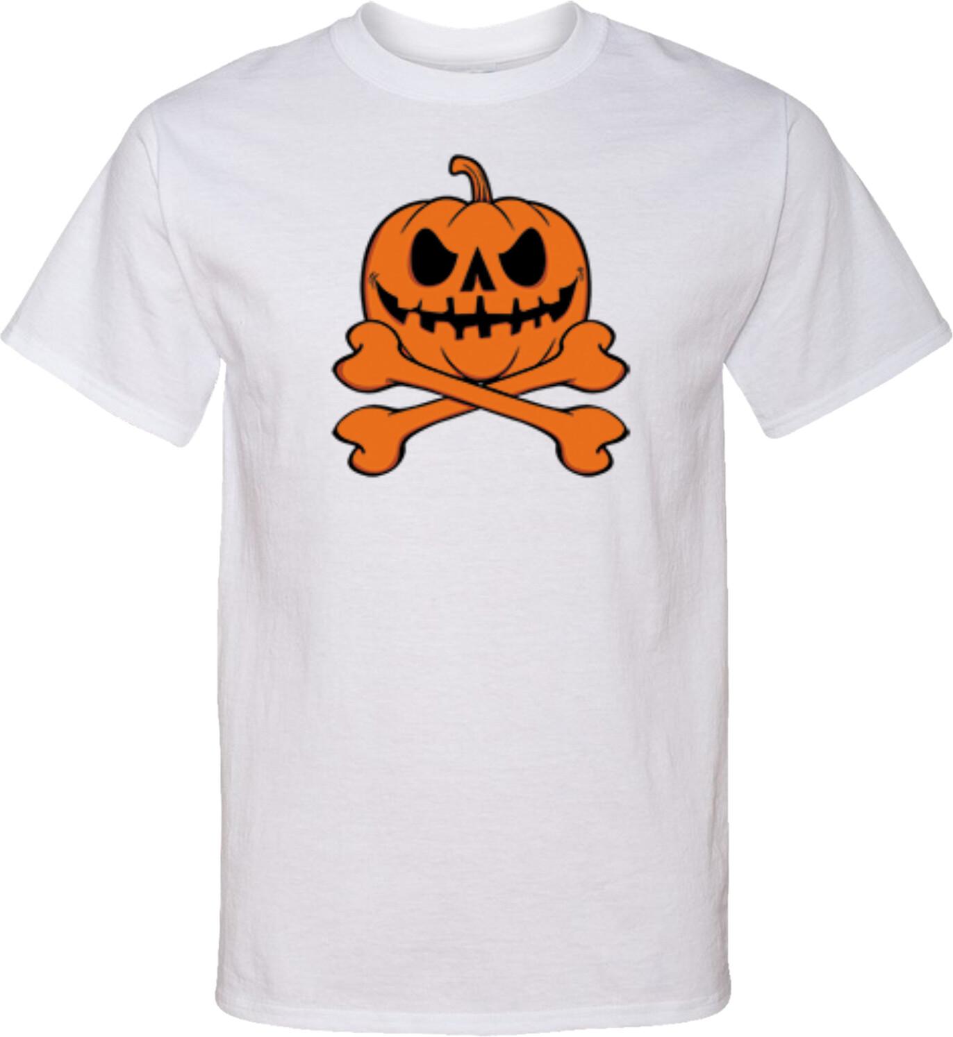 Halloween Pumpkin Skeleton Tall T-shirt S