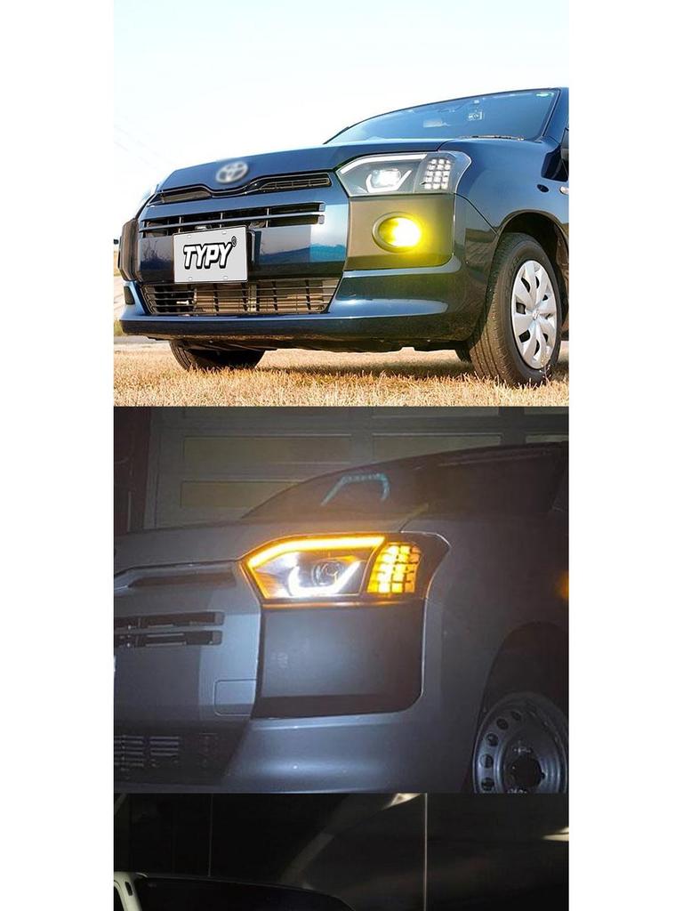 LED Projector Headlight Assembly with DRL & Sequential Turn Signals for 22-25 Toyota Probox