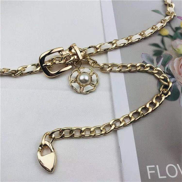 Belt for Women Versatile Ins Korean Version Simple Hip-hop Belt for Women Decorative Skirt Waist Chain Accessories Metal Chain Trousers