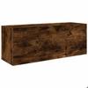 VidaXL Wall-mounted Bathroom Cabinet Smoked Oak 80x25x30 Cm Engineered Wood 860080