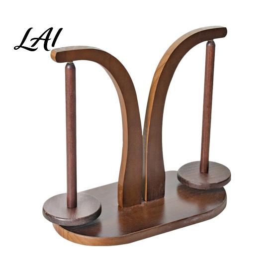 Yarn Ball Spinner Wooden Magnetic Holder Tangle-Free Stand with 1/2 Rotating Spindle Knitting Spinner Crocheting & Accessories Gift for Women Mom