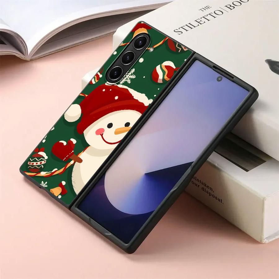 

Claus Elk Snowman Christmas Tree Case for Samsung Galaxy ZFold4 Z Fold 7 6 5 4 3 ZFold3 ZFold7 ZFold5 ZFold6 Back Phone Cover Galaxy Z Fold6