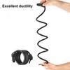 Bike Cable Combination Lock 4-Digit Password Anti-theft Bicycle Lock Long-lasting Cable Lock with Alloy Core for MTB Road Bike