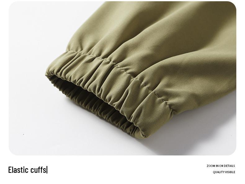 Men's Slim Fit Spring/Autumn Soft Shell Stand Collar Windbreaker Jacket