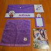 [USED] Niziu Nizoo Photo Card Holder Hair Clip Mayan Hand Towel