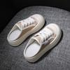 Half Dragged White Shoes for Women Breathable and Casual Canvas Shoes