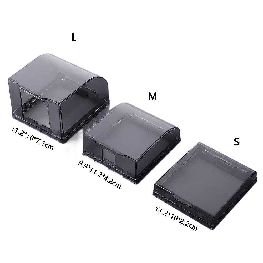 Self-Adhesive 86 Type Wall Socket Waterproof Box Prevent Electric Shock Plastic Electric Plug Cover Safe Antifouling