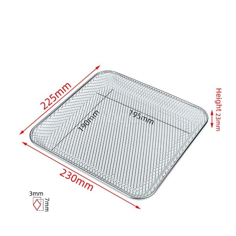 304 Stainless Steel Dried Fruit Mesh Frying Basket Mesh Suitable for Supor Midea Changdi and Joyoung Electric Ovens and Air Fry