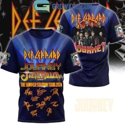 Def Leppard Journey Steve Miller The Summer Stadium Tour 2026 3D T-Shirt