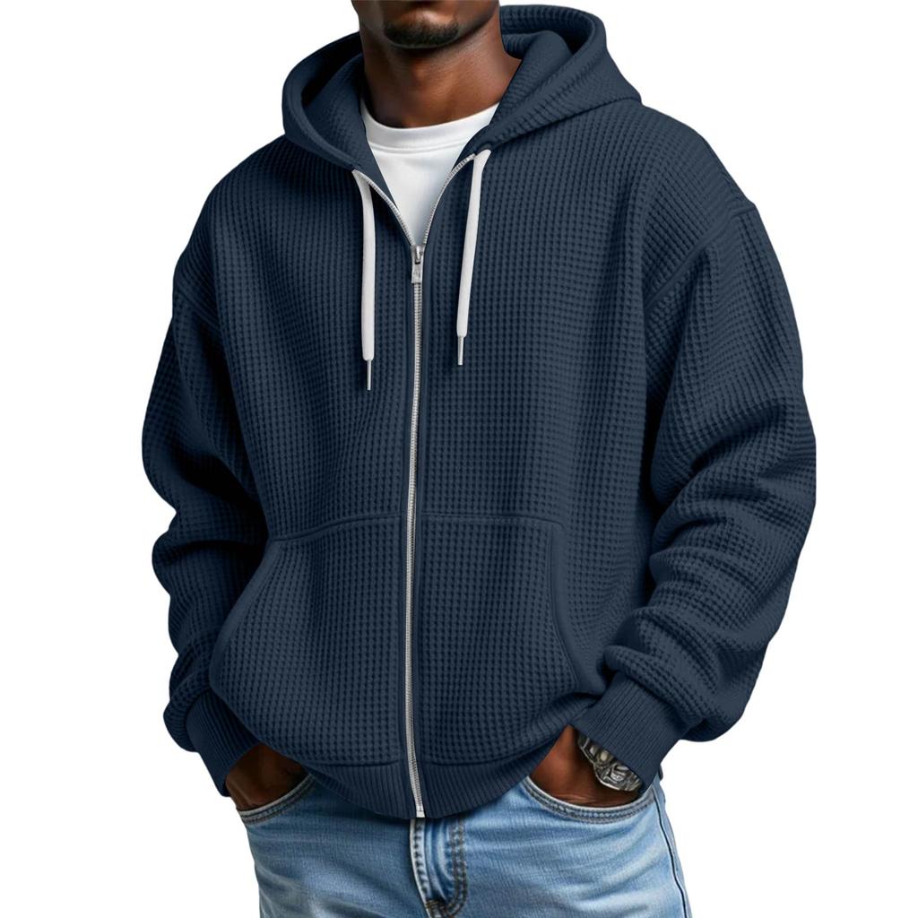 Men's Long Sleeve Hoodie Loose Fit Casual Streetwear Sweatshirt