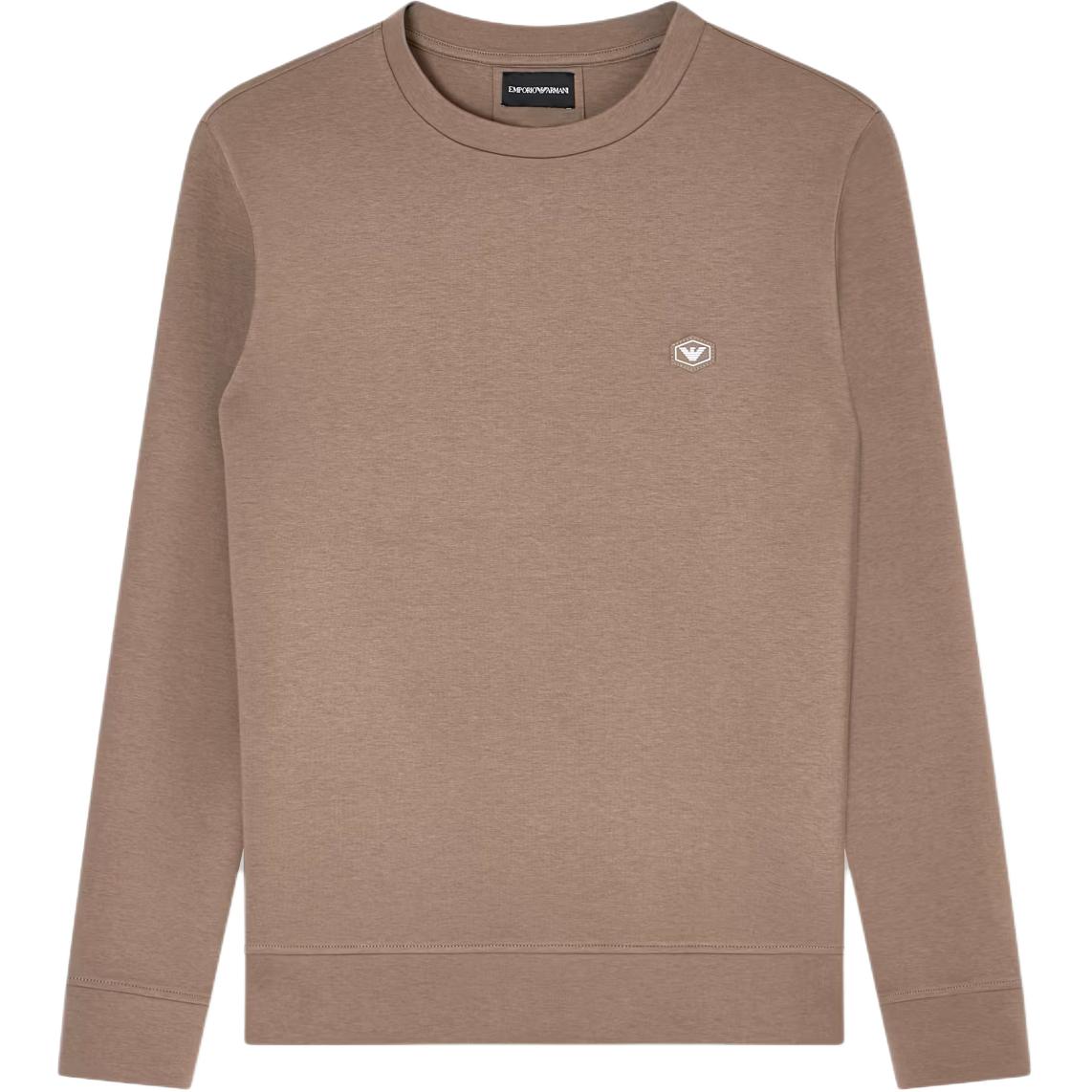 Emporio Armani Essentials Capsule Collection Micro Patch Logo Crew Neck Reversible Knit Long Sleeve Sweatshirt Men sweatshirt 8N1MD1-1JHSZ-U6189 S