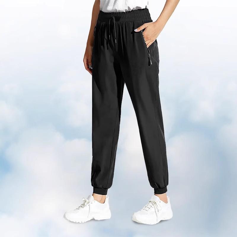 

Мужские и женские спортивные и повседневные брюки из ледяного шелка, эластичные, больших размеров, нейлоновые брюки для кондиционирования воздуха M