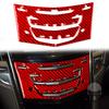 For Cadillac ATS 2013- Sedan Accessories Car Carbon Fiber Interior CD Radio Panel Trim Sticker Modification