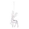 Elk Pendant Acrylic Reindeer Ornament Christmas Tree Clear Deer Dancing Hanging Figurine Xmas Tree Party Supplies