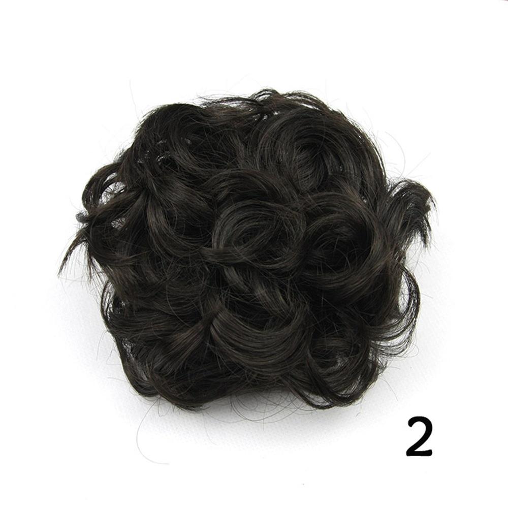 Çiçek Şekli Sentetik Saç Kıvırcık Saç Topuz Lastik Bant Saç Topuzu Donut Saç Rulosu Saç Parçaları