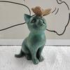 Garden Décor: Butterfly-Friendly, Curious Cat Statues, Tree Spirit Ornaments, Kissing Fox Figurines, Book Décor