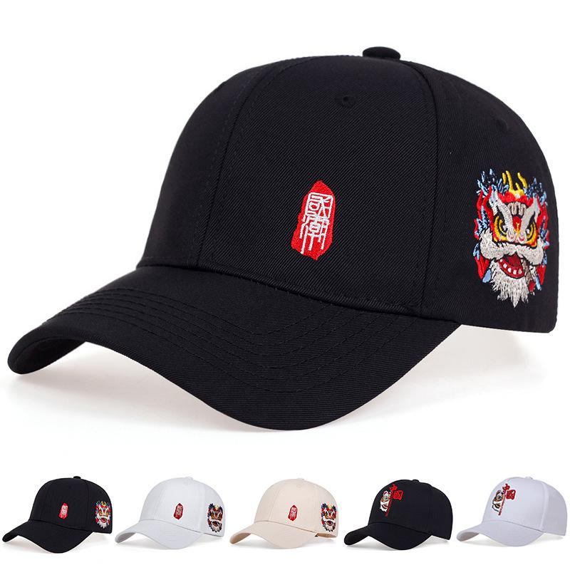 

Мужская шапка в китайском стиле, модная кепка, универсальная уличная бейсболка, женская индивидуальная повседневная солнцезащитная кепка