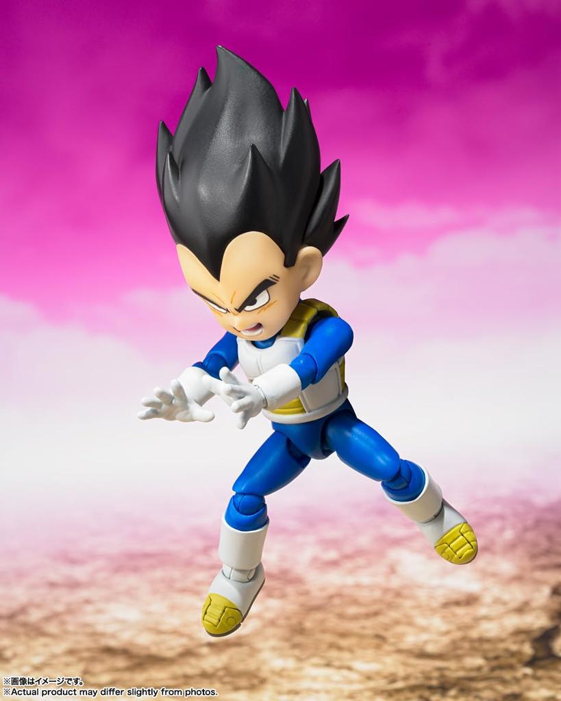 TAMASHII NATIONS Dragon Ball DAIMA Vegeta 70mm PVC ABC Painted Movable Figure S.H.Figuarts (Mini) -DAIMA- Approx. &
