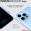 iPhone 14 Stand Case [Fusion Armour] Tough Rugged Protective Kickstand Case Heavy Duty Protection with Clear Back, Supports Wireless Charging
