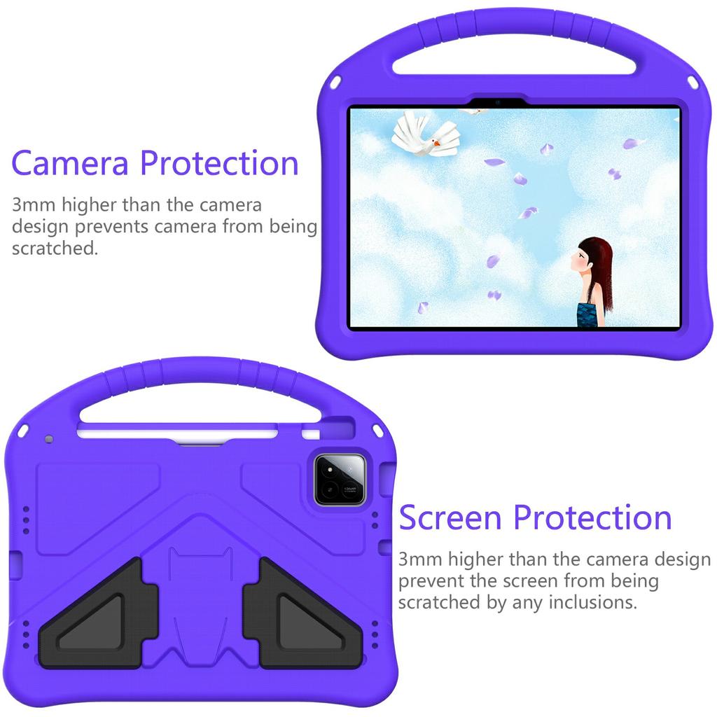 For Xiaomi Poco Pad X1/Pad 8 Pro/Pad 8/Pad 7 Pro/Pad 7 Case EVA Tablet Cover with Handle Kickstand Children Friendly