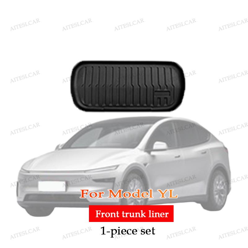 AITESLCAR For Tesla Floor Mat Model YL 2026 Car Trunk Mat Set Luggage Mat TPE Waterproof Anti-Slip Set LHD&RHD Floor Liner Mat