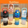 Sports Plastic Cup With Straw And One Press Cover For Home And Outdoor Use