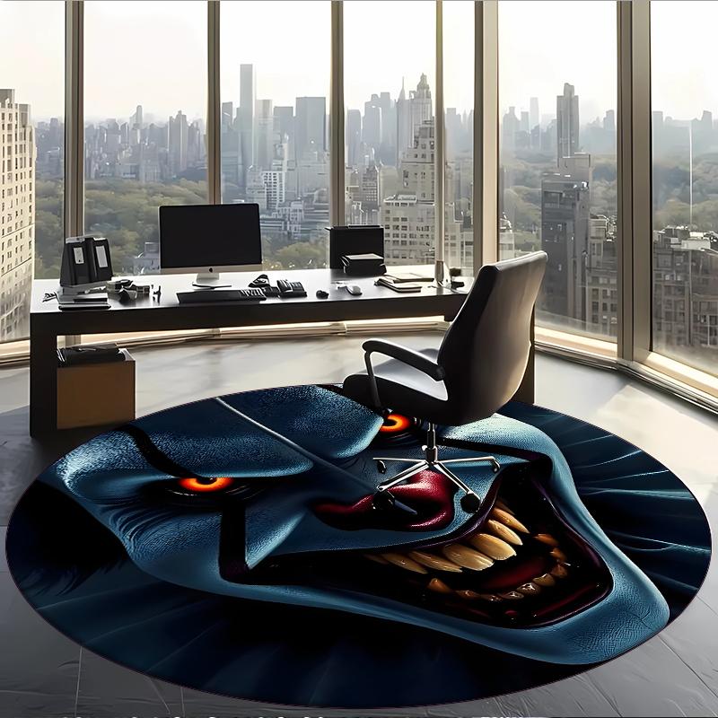 Pennywise (38) Round Office Rug Decorative Floor Rug for Office Bedroom Living Room and Home Space