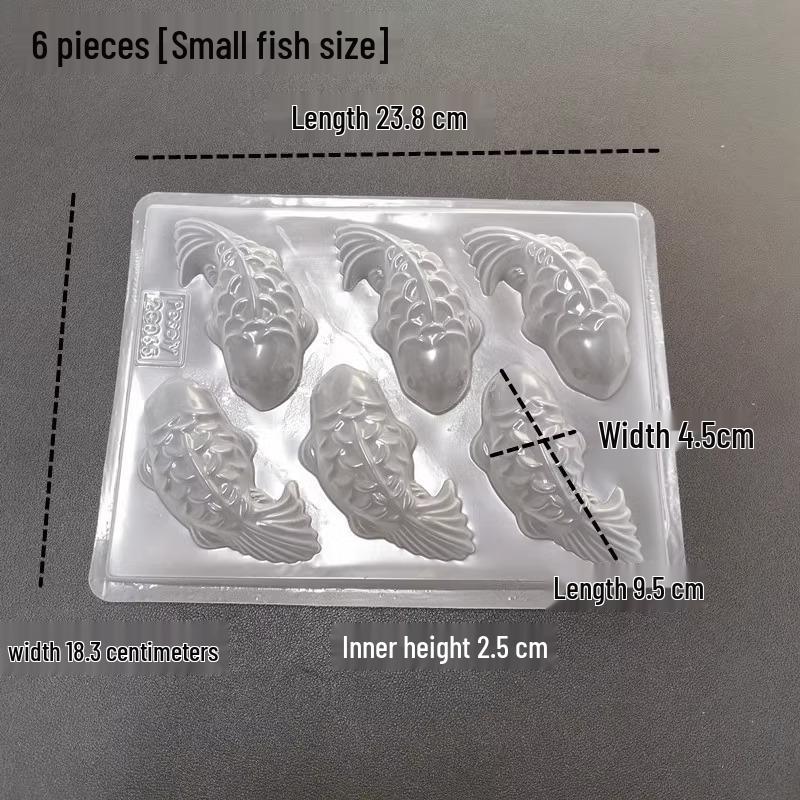 Fish-Shaped Plastic Mold for Rice, Cake, Jelly, Chocolate, and More