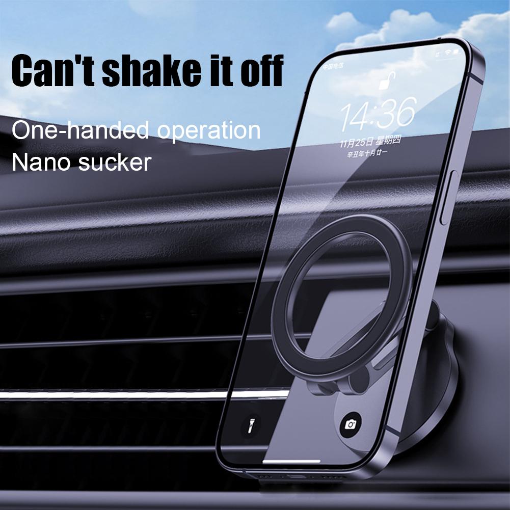 Foldable Universal Magnetic Car Phone Holder Mount Strong Phone Mount For Car For IPhone 15 14 13 Pro Max Samsung Huawei