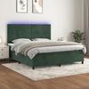 VidaXL Slatted Bed Base with LED Mattress, Upholstered Bed, Double Bed, Adult Bedroom Interior Bed, 3136200
