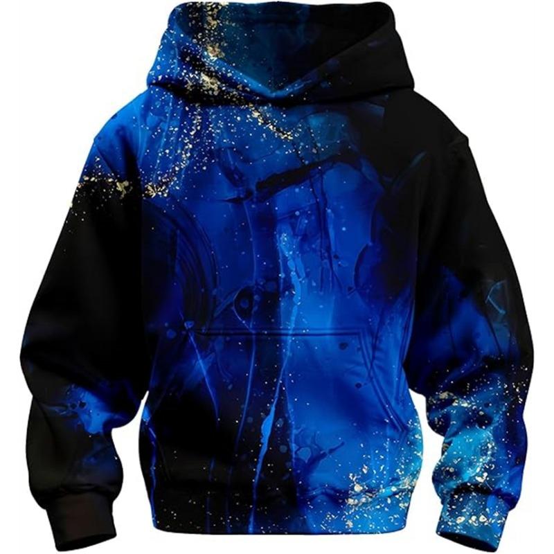 Men Colorful Graffiti Eye 3D Print Hoodie Street Art Abstract Graphic Long Sleeve Pullover Hooded Sweatshirt With Pocket