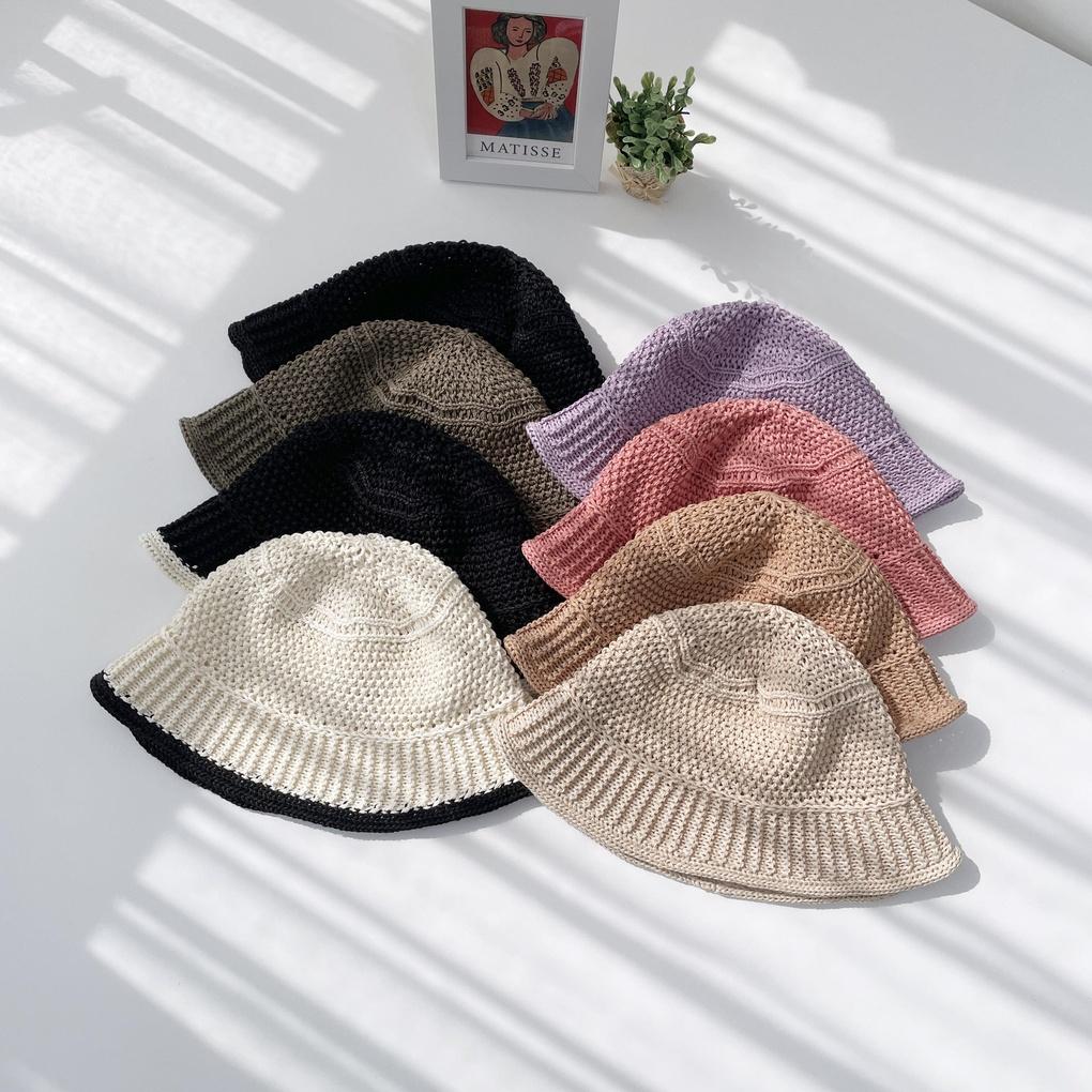 Women's and Men's Daily Natural Knit Bucket Hat