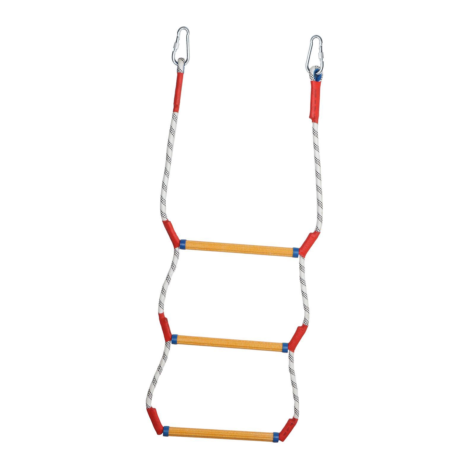Boat Rope Ladder Swim Ladder,Boat Ladder Extension Resin Ladder Marine Rope Ladder Climbing Ladders for Kayak Inflatable Boat Three Tire