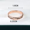 Romantico ti amo lettera Anelli di promessa per le donne Anello nuziale di lusso in oro rosa regalo di gioielli da sposa