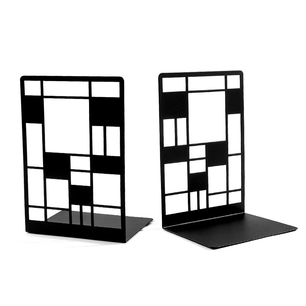 2 Pcs Color Railings Book Ends For Shelves Duty Bookend For Heavy Books Organizer Book Home Bookend Book Rack Holder Stand Shelf