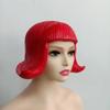 Comfortable To Wear Latex Mask Realistic Rubber Colorful Hair Hats Overhead Masks  Dance Party