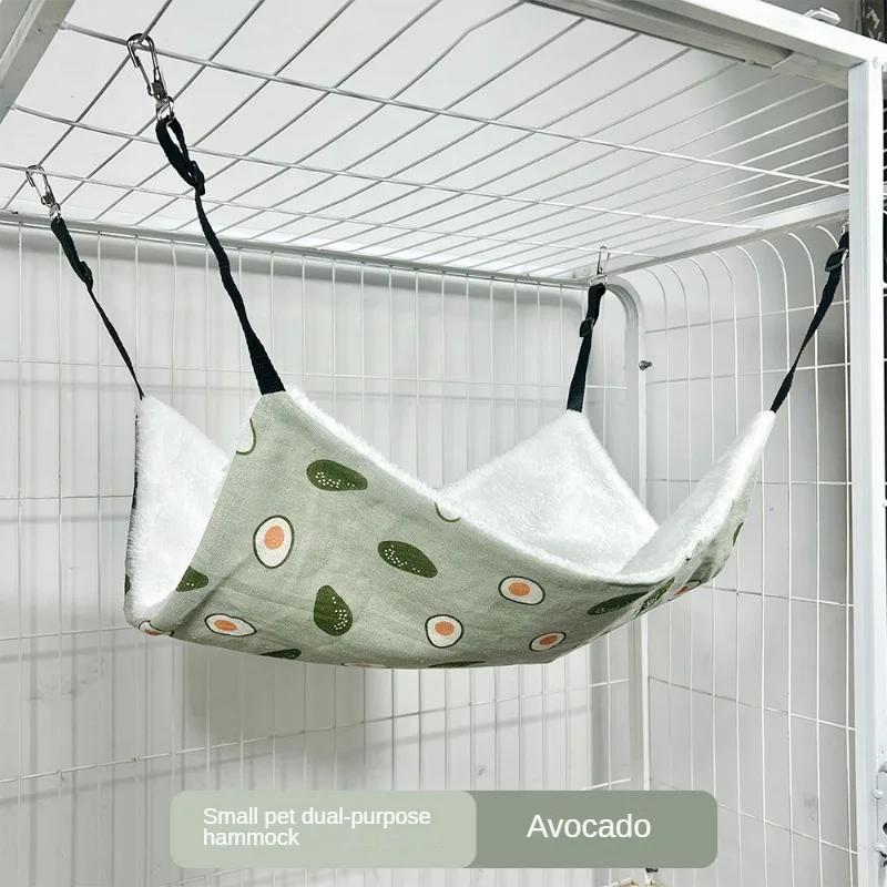 Pet Cat Nest Cat Hammock Iron Cage Breathable Double-Sided Available Hanging Pet Supplies Cat Sleeping Bag