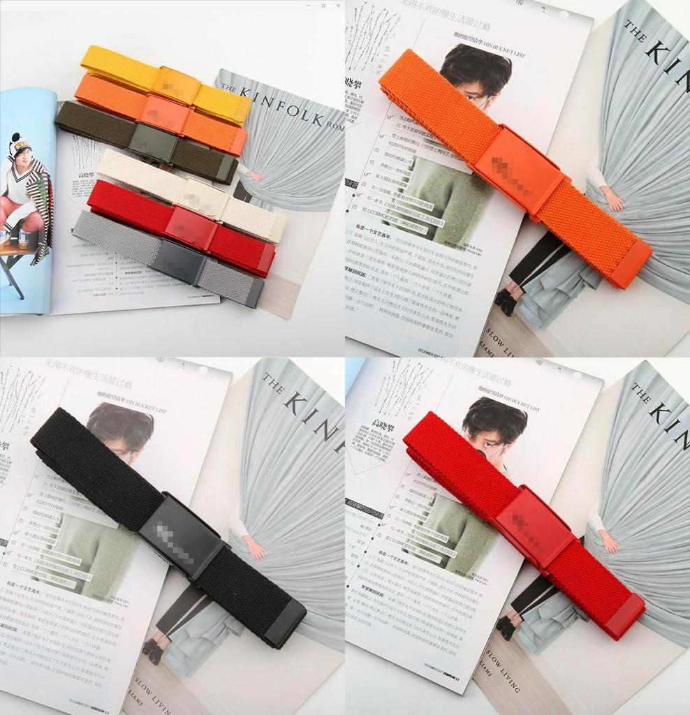 Canvas Belt Unisex Nylon Webbing With Classic Clasp Durable Casual For School And Daily Use