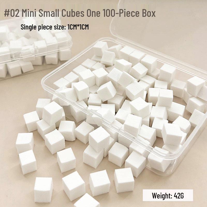 Mini Tofu Block Gradient Blush Sponge & Nail Art Tool Set