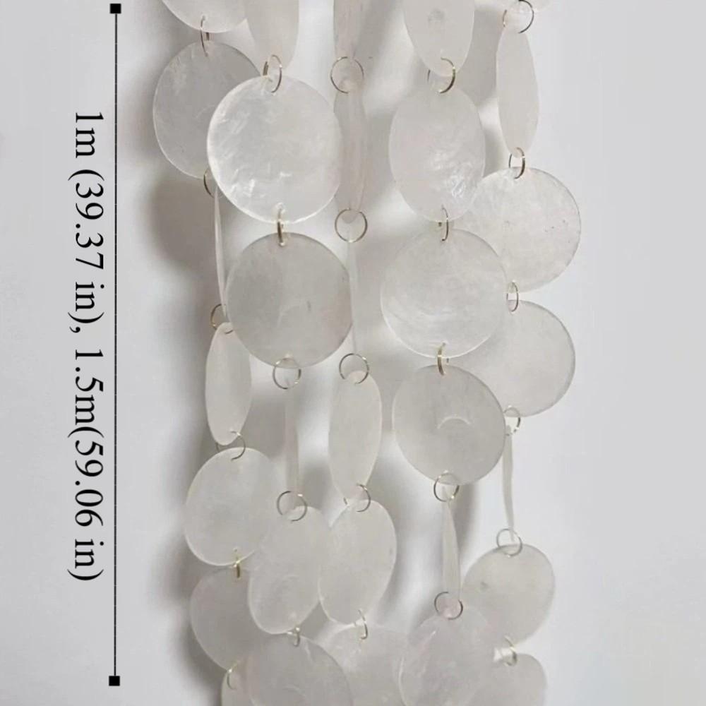 Färdiga Pärlor DIY Snäckpärlssnören Avdelare Gardin Rund Snäckdekoration Gardin Scendekoration