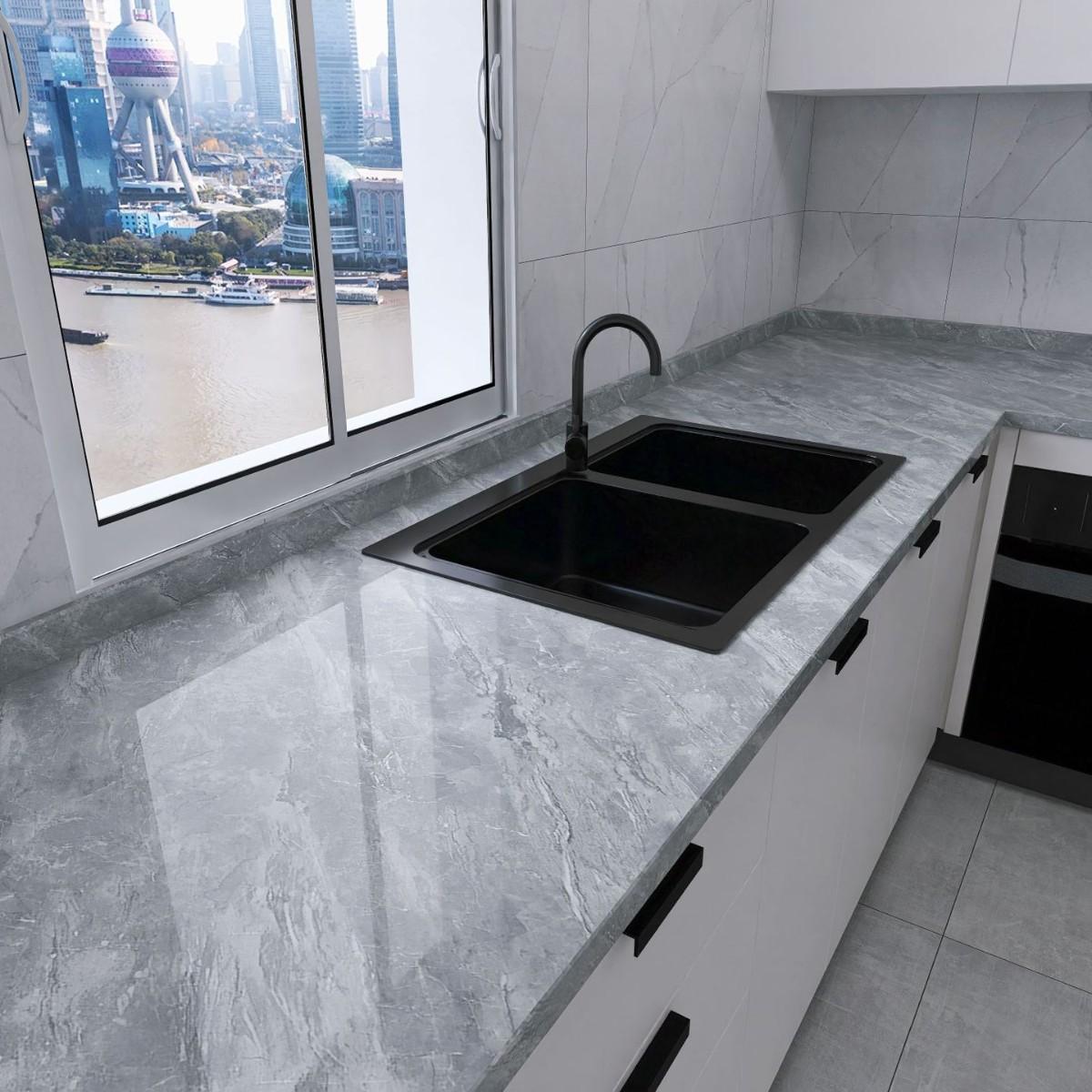 

Водонепроникні шпалери самоклейка мармурова декоративна плівка шафа двері шафи стільниця меблі реновація наклейки на стіну 40cmX5m